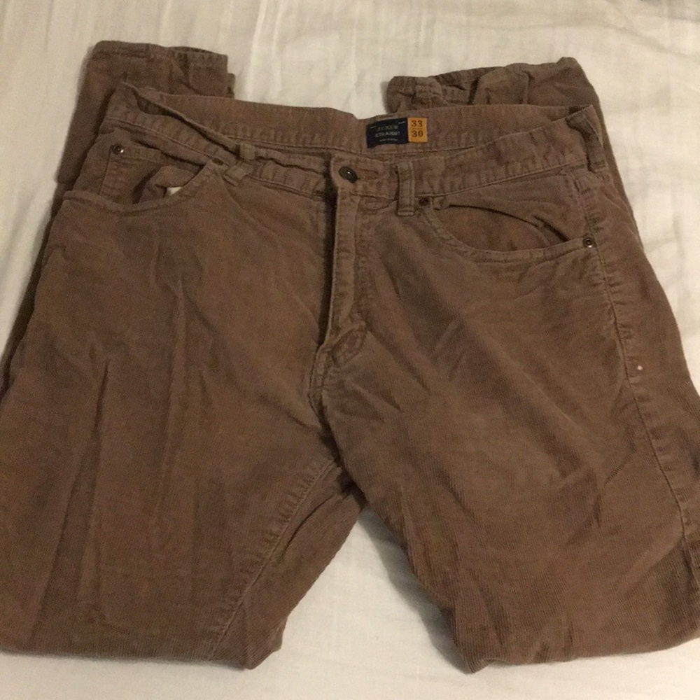 J. Crew Straight Corduroy Pants